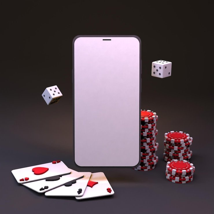 Permainan baccarat dengan kartu dealer dan pemain